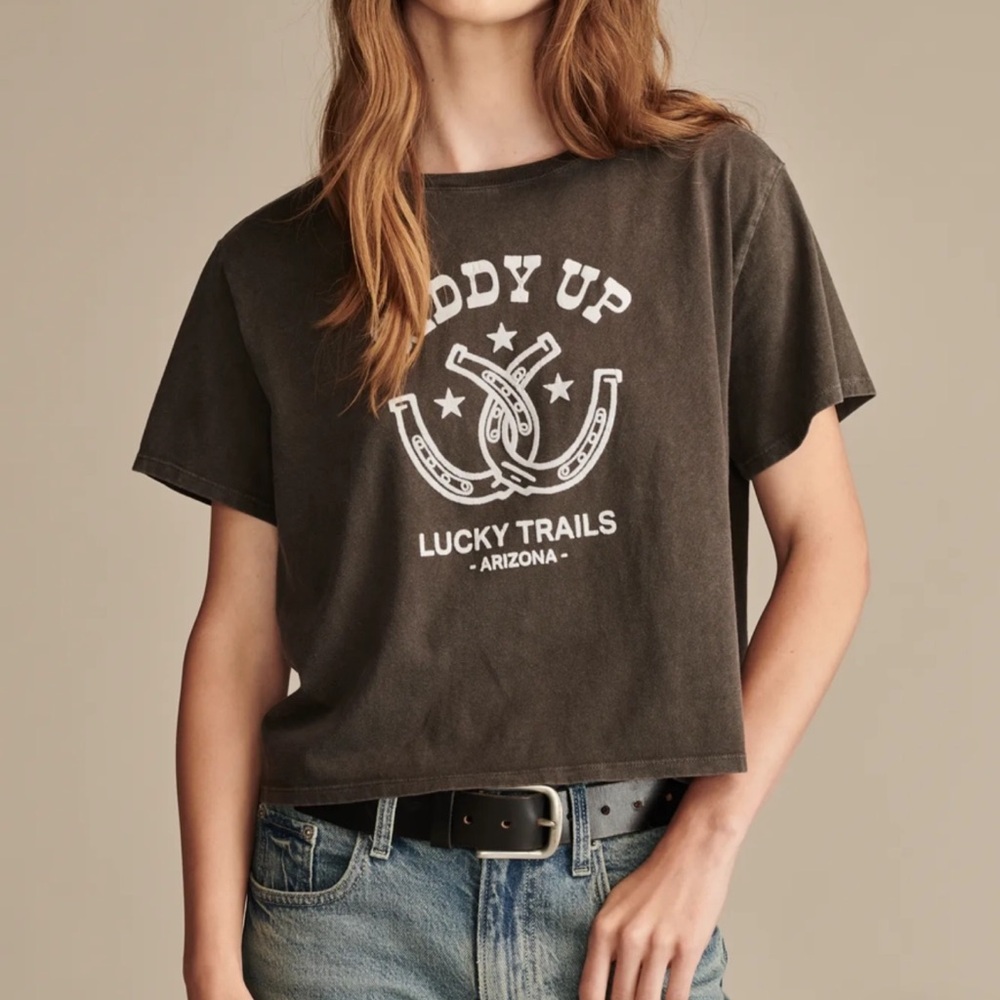 LUCKY BRAND Giddy Up Crop